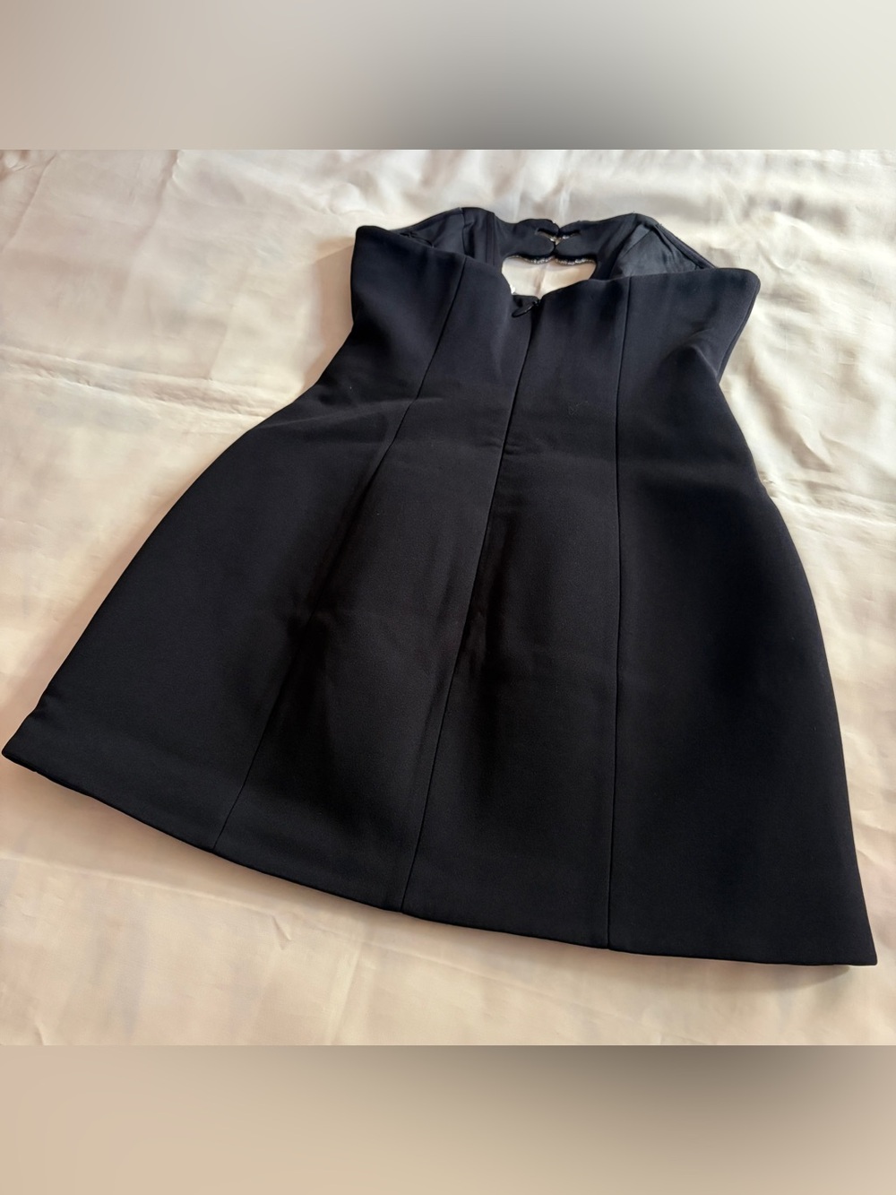 NEW! Meshki- Hilda Embellished Strapless Mini Dress Black Size Medium - Picture 7 of 9